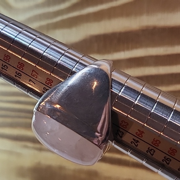 Rose Quartz UniSex Ring - Size 9-9.25 - Picture 8 of 8